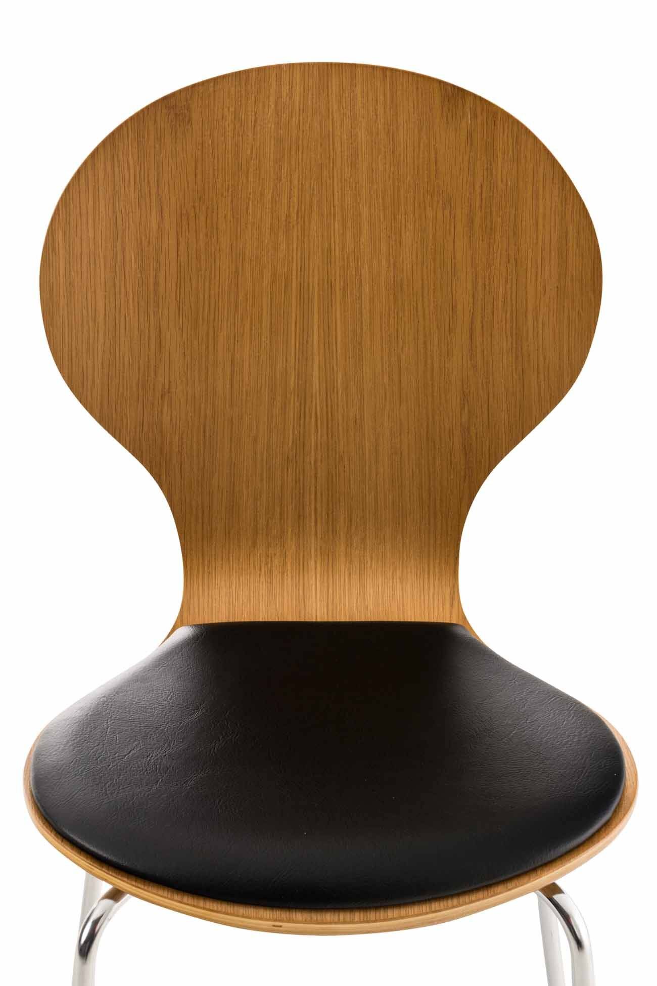 Besucherstuhl Diego PVC eiche/schwarz-2