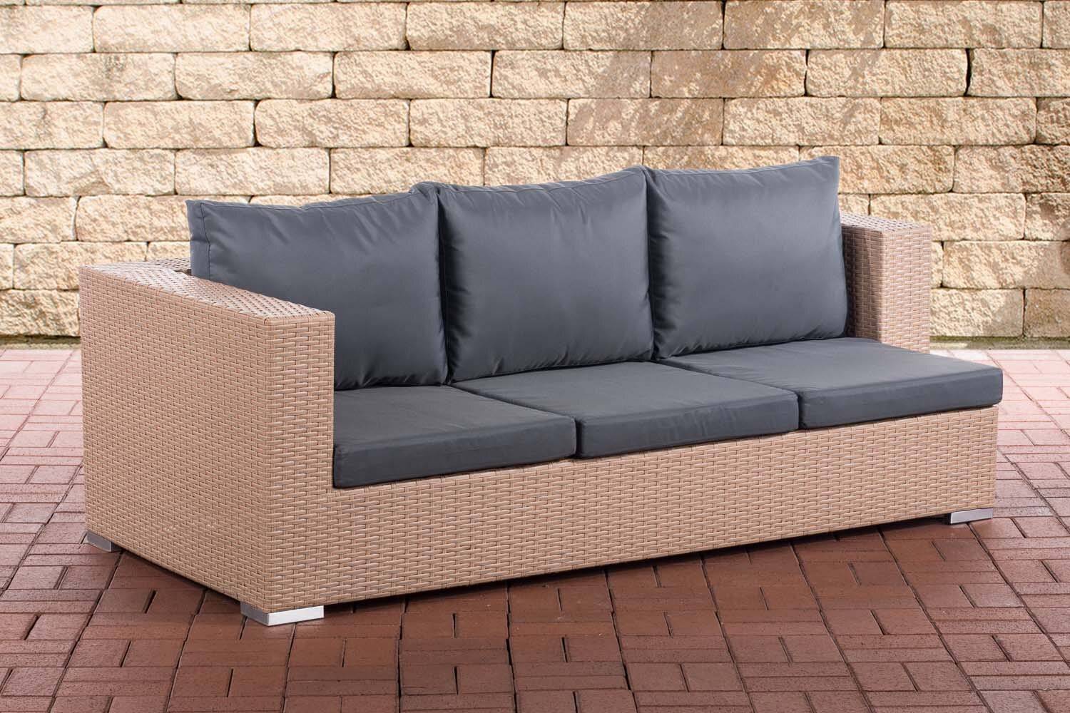 3er Sofa Provence eisengrau sand-0