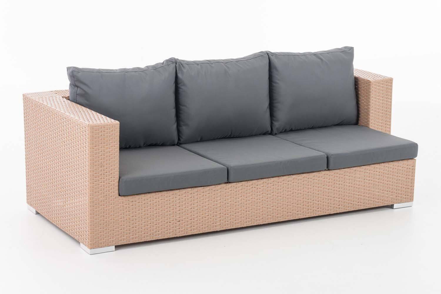 3er Sofa Provence eisengrau sand-1