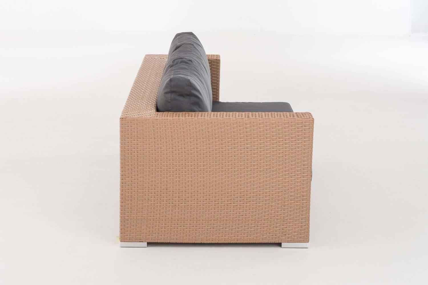 3er Sofa Provence eisengrau sand-3