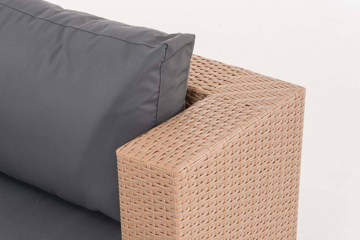 3er Sofa Provence eisengrau sand-4