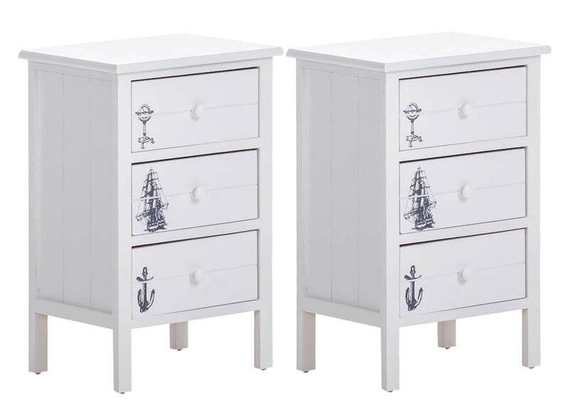 Set Kommode Britta Shabby weiß-1
