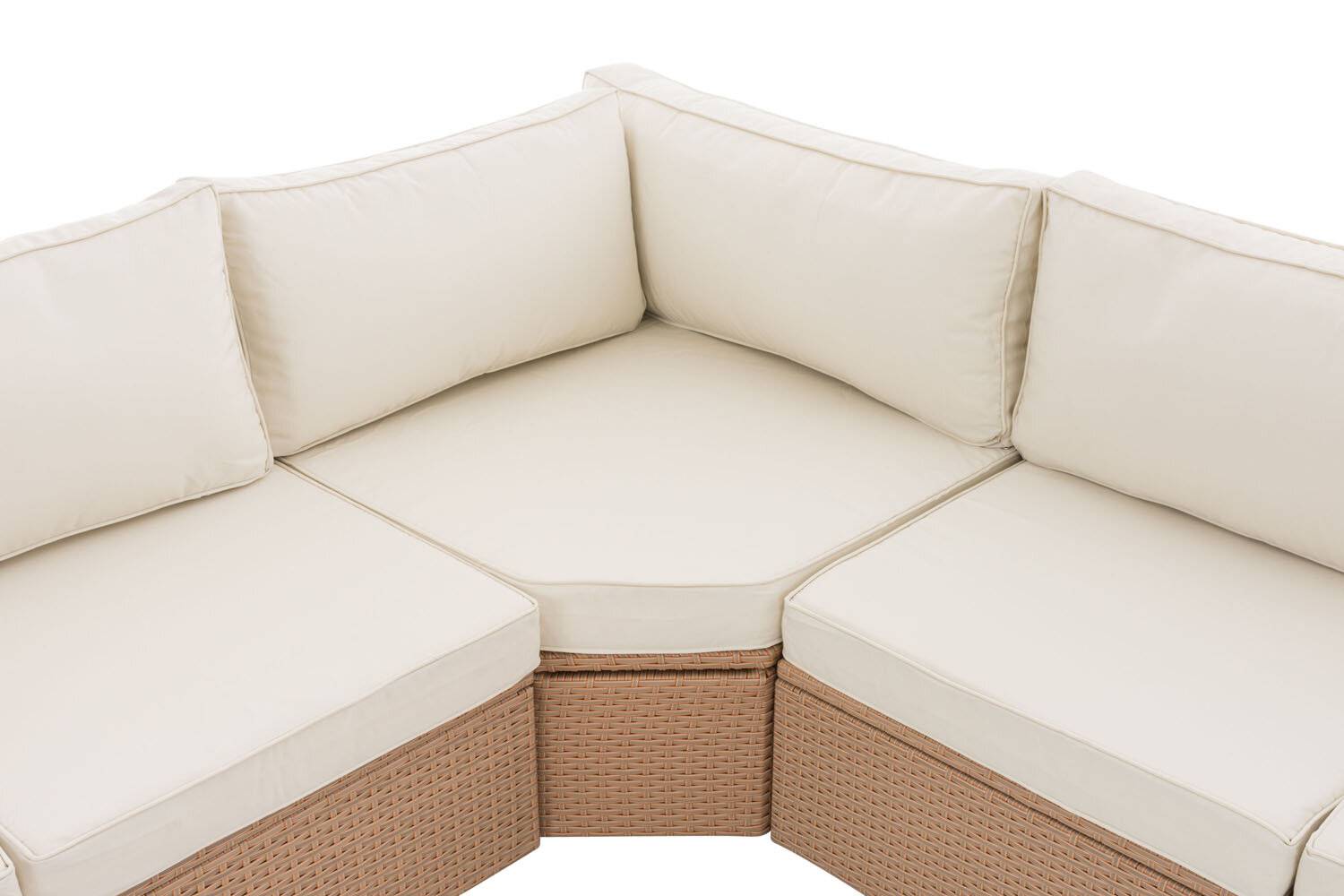 Ecksofa Tibera cremeweiß sand-2