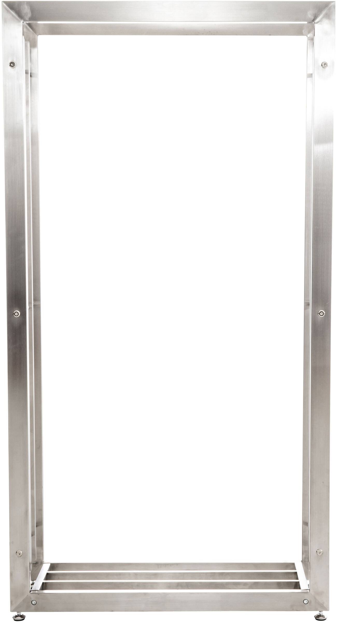 Kaminholzständer Skadi 25x100x150 edelstahl-3