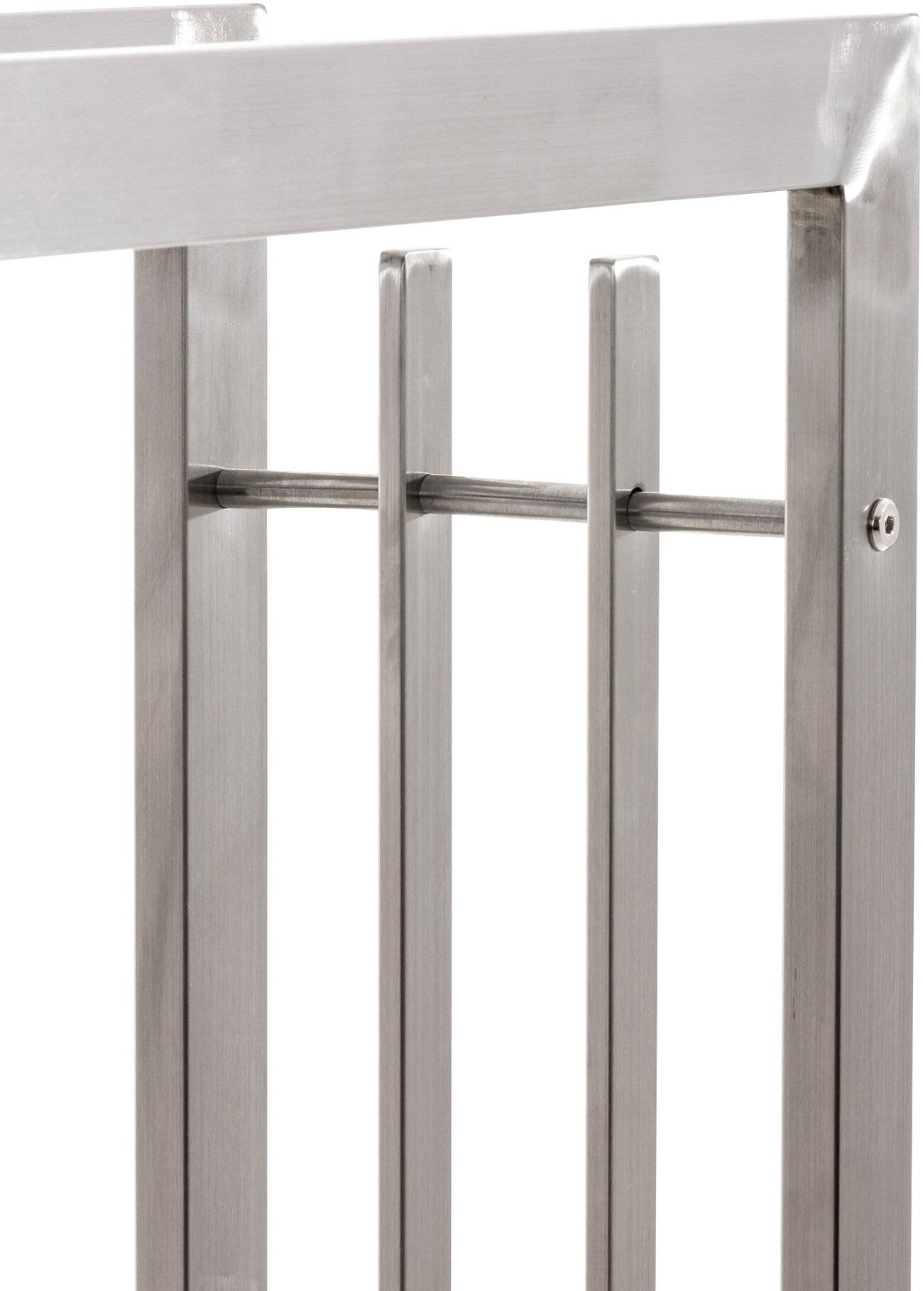 Kaminholzständer Skadi 25x100x150 edelstahl-4