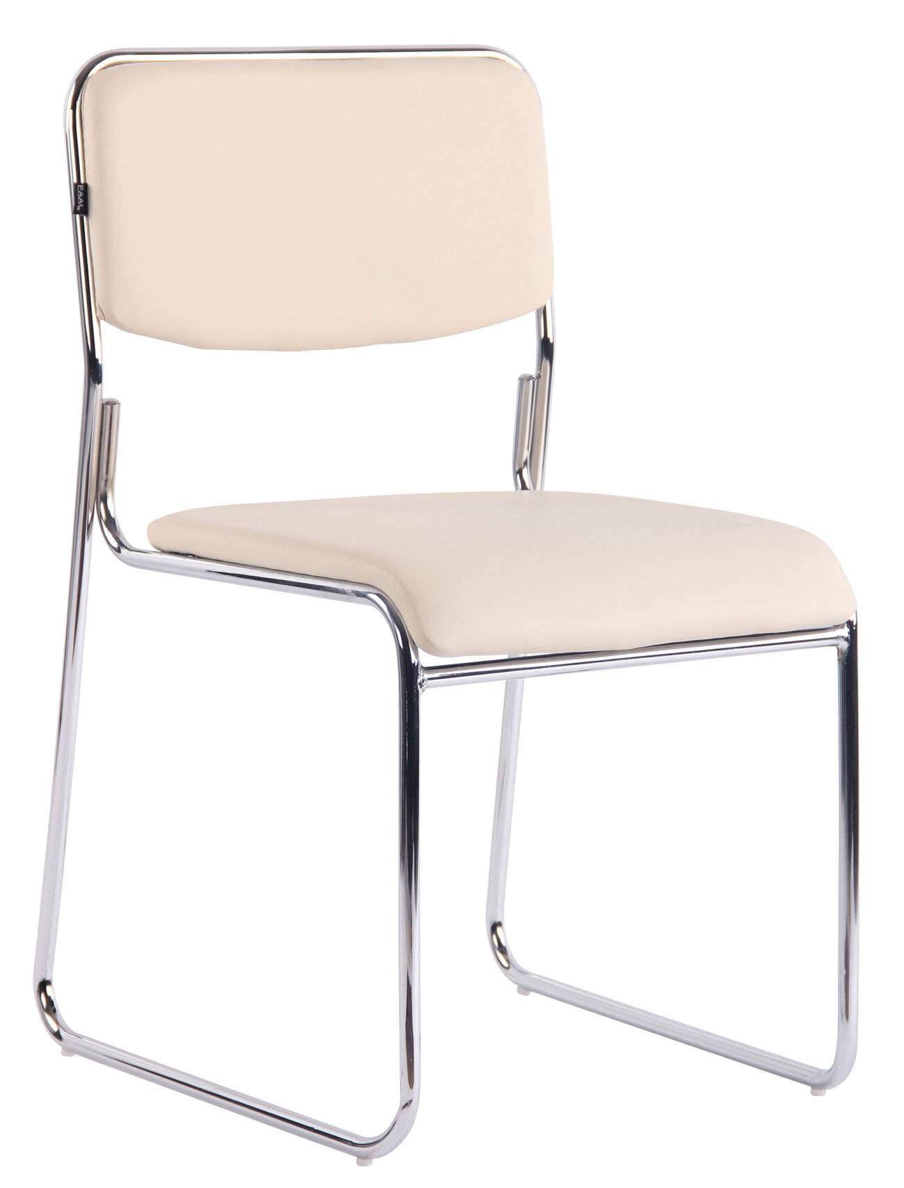 Besucherstuhl Kahla Kunstleder creme-0