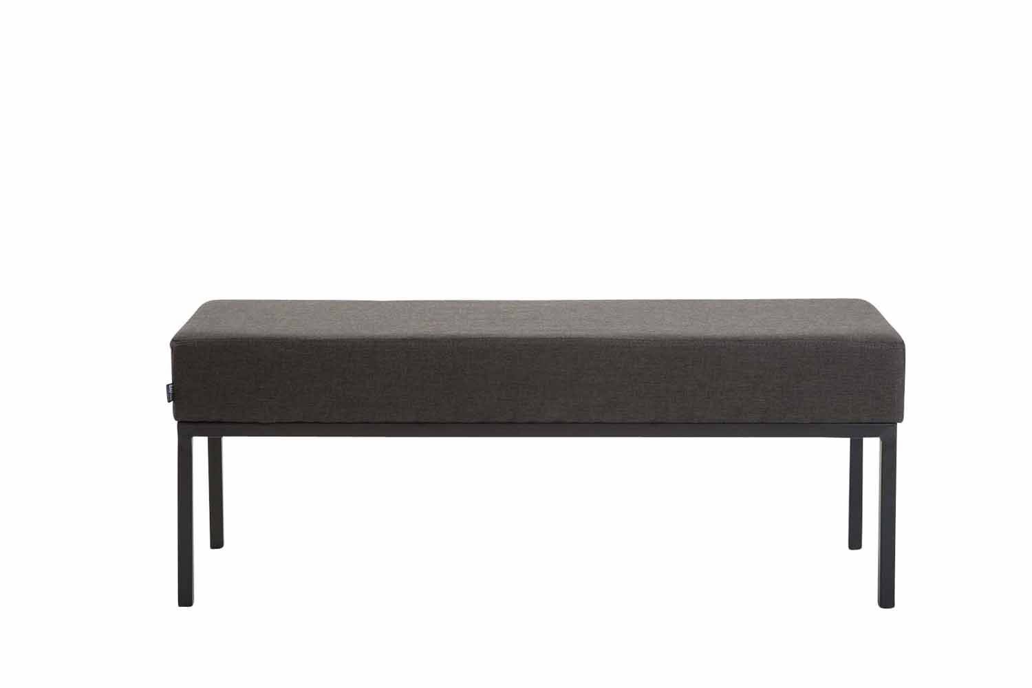 3er Sitzbank Newton Stoff schwarz dunkelgrau-1