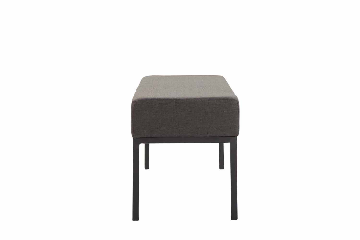 3er Sitzbank Newton Stoff schwarz dunkelgrau-2