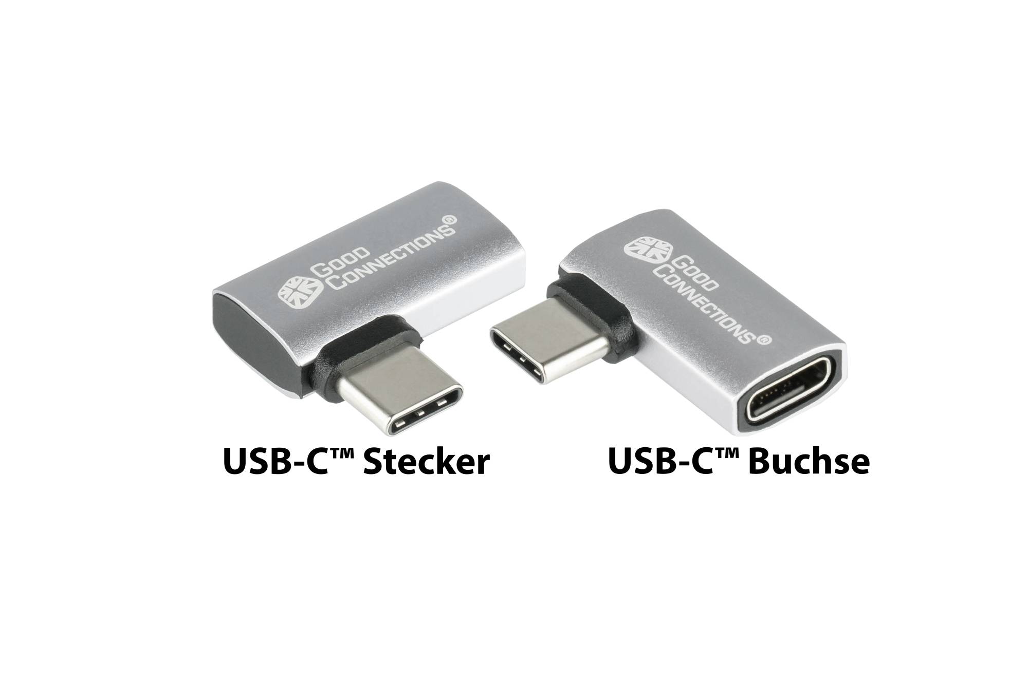 Good Connections USB 4.0 Gen.3x2 Winkeladapt. USB-C - Adapter - Digital/Daten-1