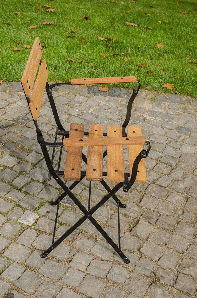 Klappstuhl Raya Eisen/Teak schwarz-2