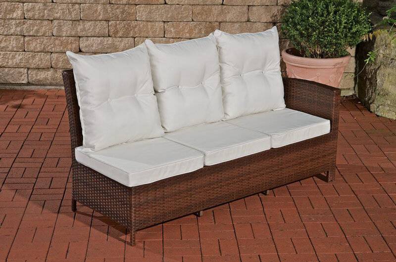 Ecksofa Bermeo Cremeweiss braun-meliert-0