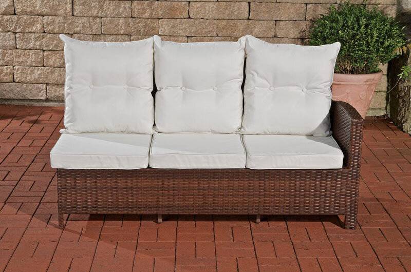 Ecksofa Bermeo Cremeweiss braun-meliert-1