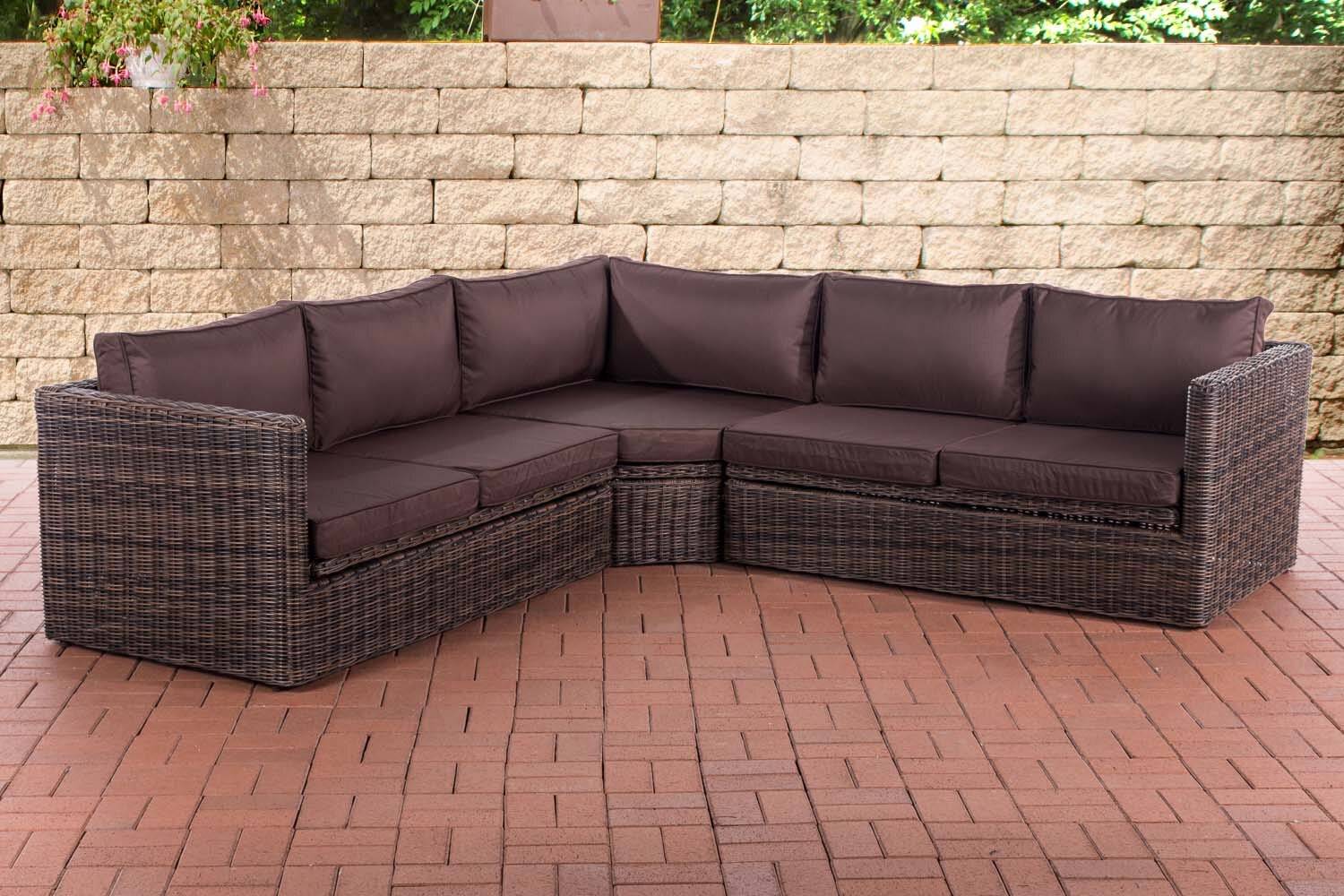 Ecksofa Tibera 5mm terrabraun braun-meliert-0