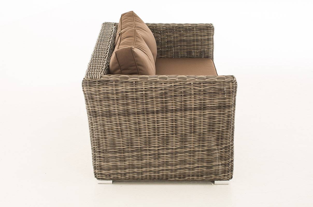 2er Sofa Mandal Terrabraun grau-meliert-2