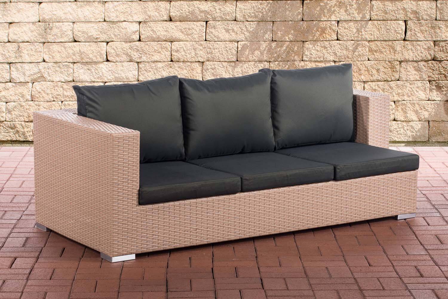3er Sofa Provence anthrazit sand-0