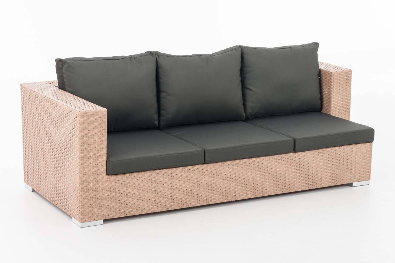 3er Sofa Provence anthrazit sand-1
