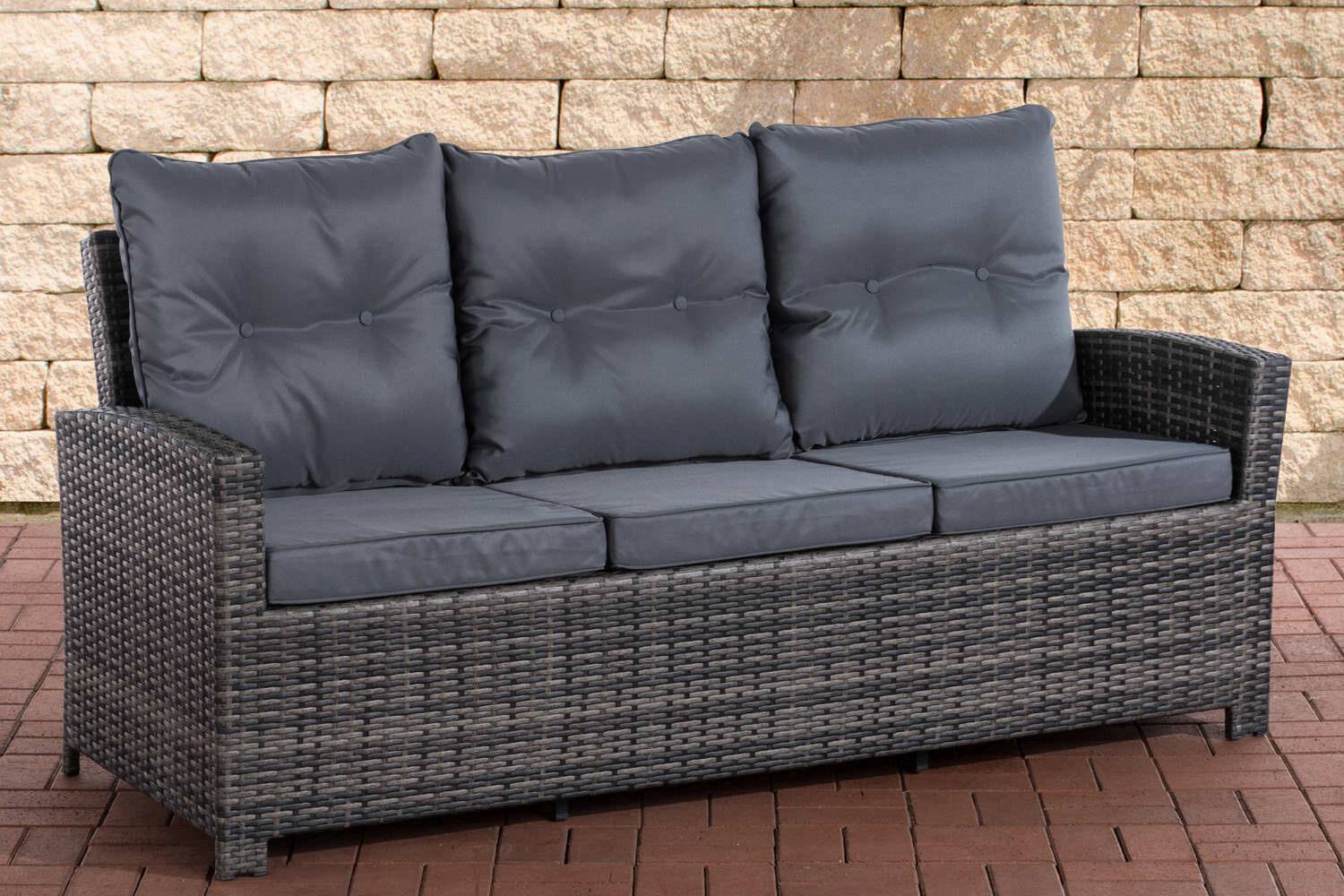 Sofa 3er Fisolo eisengrau grau-meliert-0