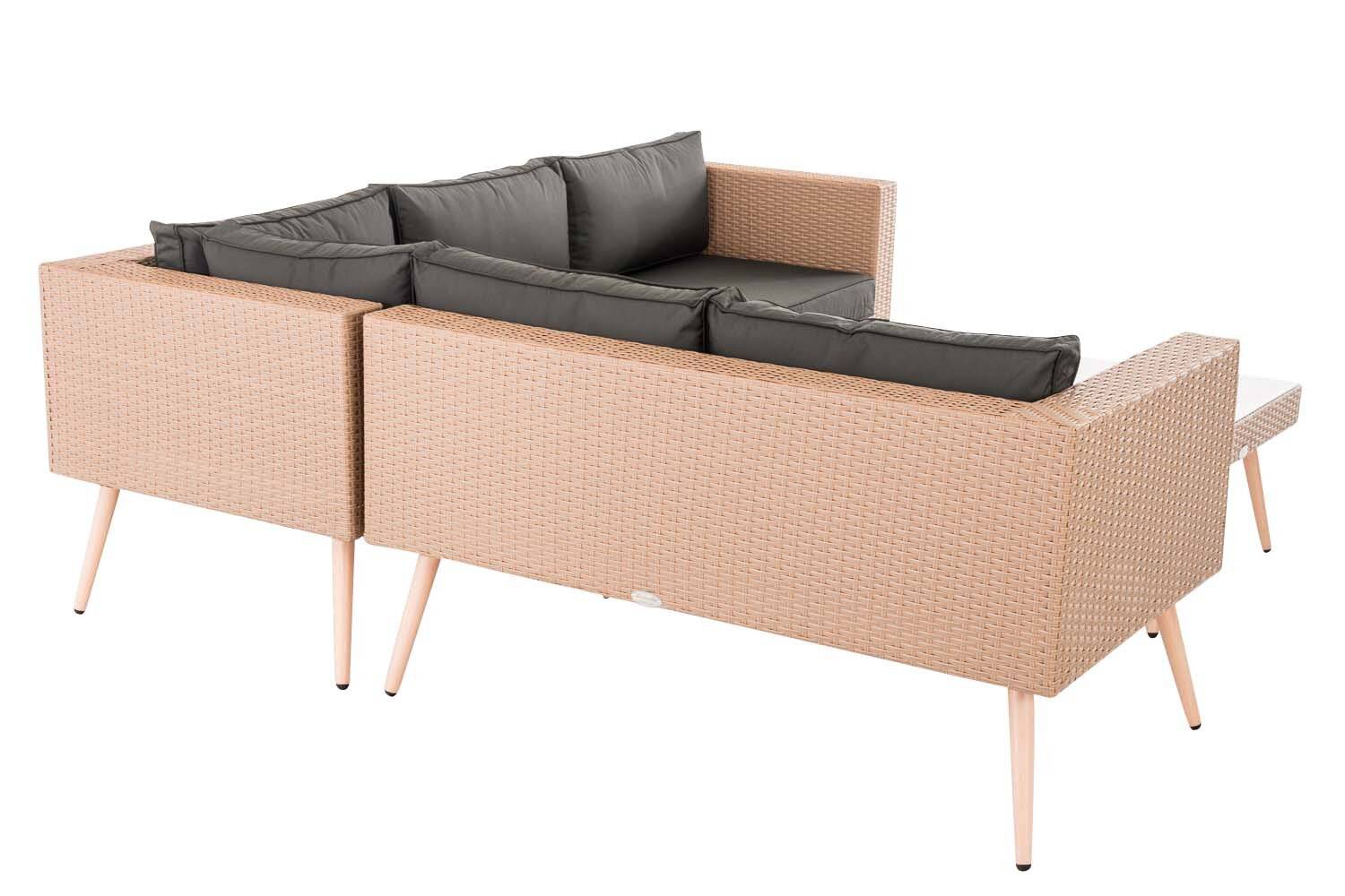 Eck-Loungeset Molde Flachrattan sand 45 cm (Hellbraun) anthrazit-2