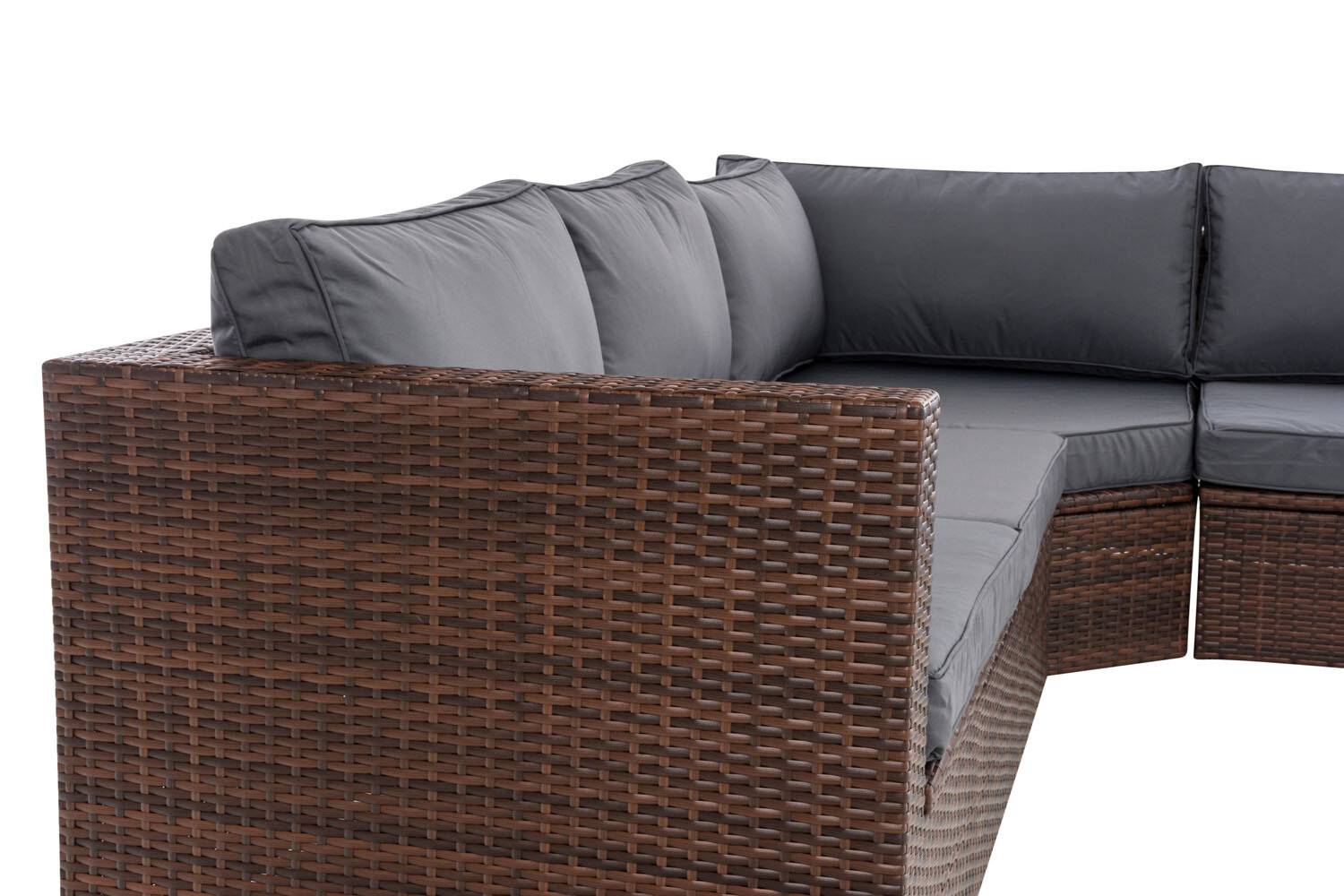 Ecksofa Tibera eisengrau braun-meliert-1