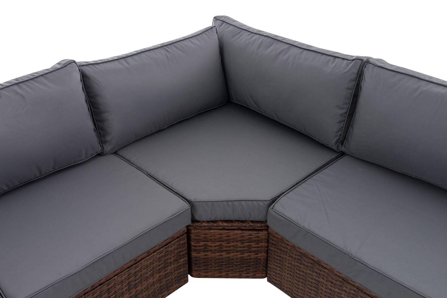 Ecksofa Tibera eisengrau braun-meliert-2