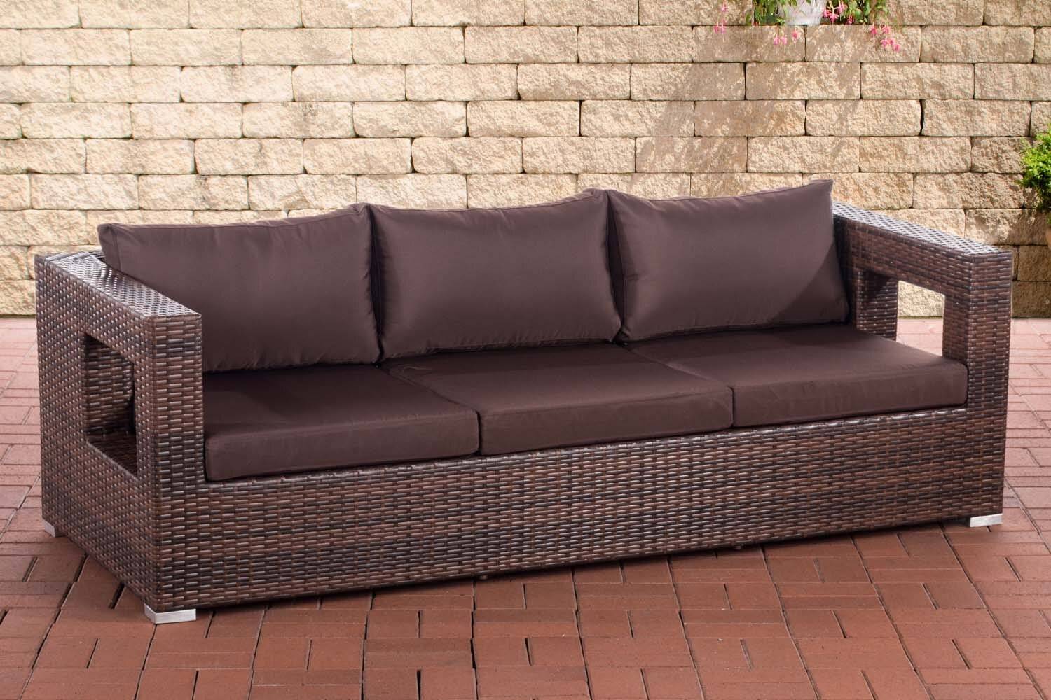 3er Sofa Honolulu terrabraun braun-meliert-0
