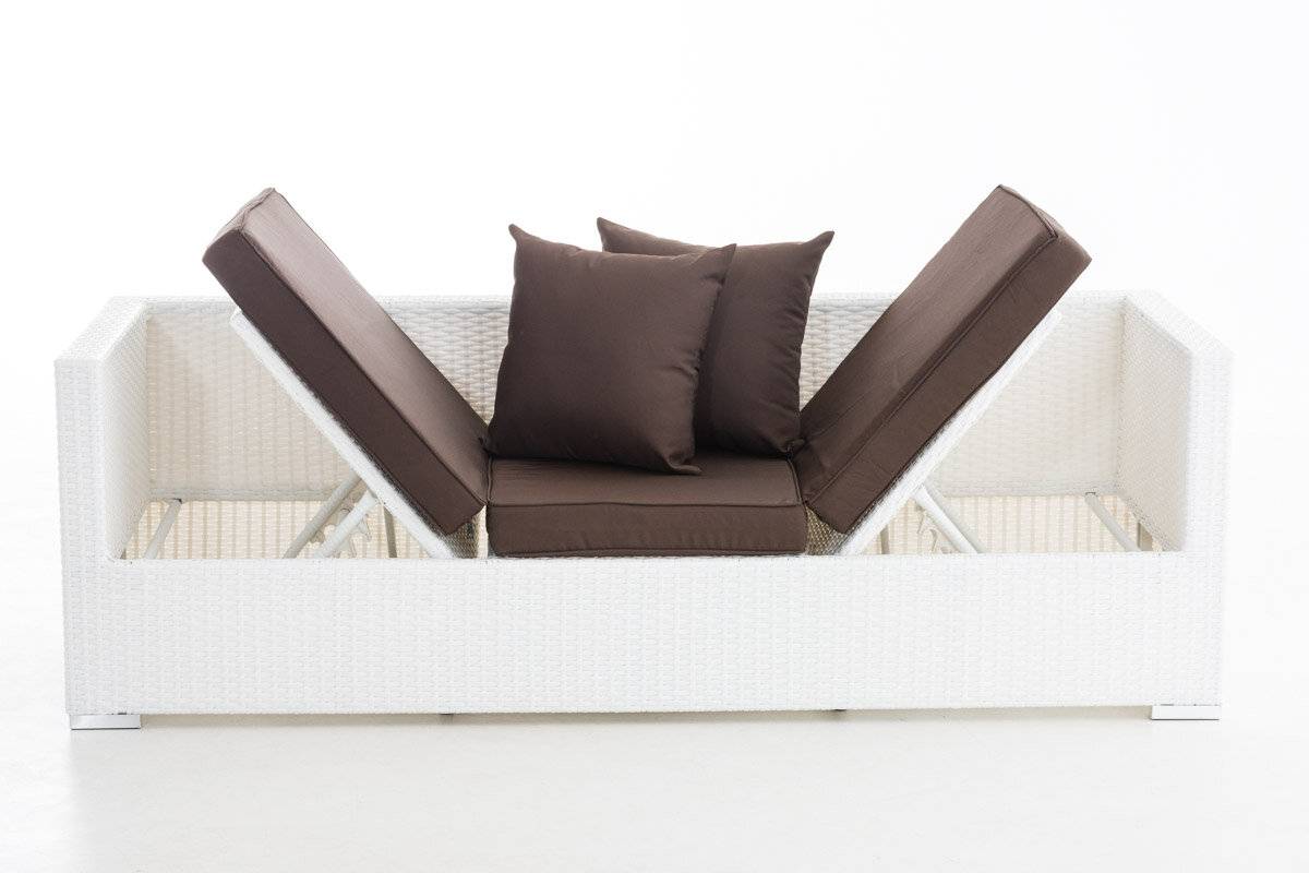 Lounge-Sofa Solano Terrabraun weiß-2