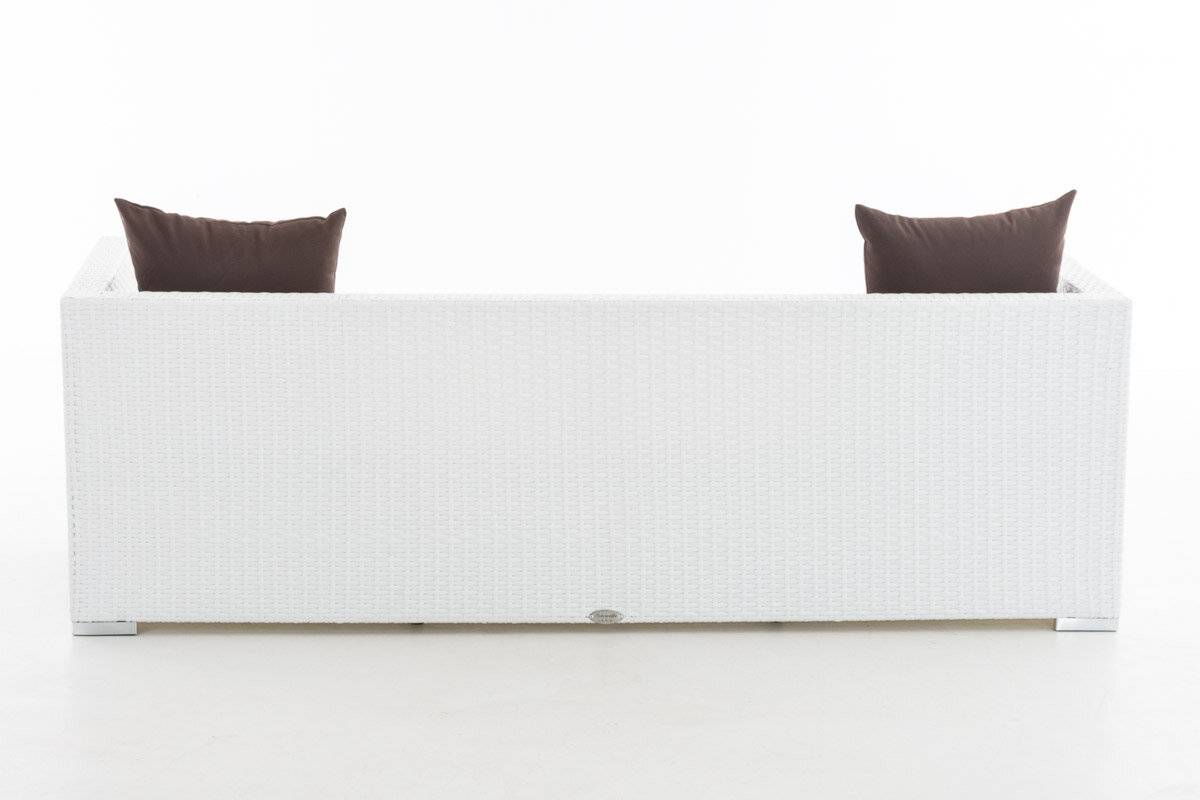 Lounge-Sofa Solano Terrabraun weiß-3