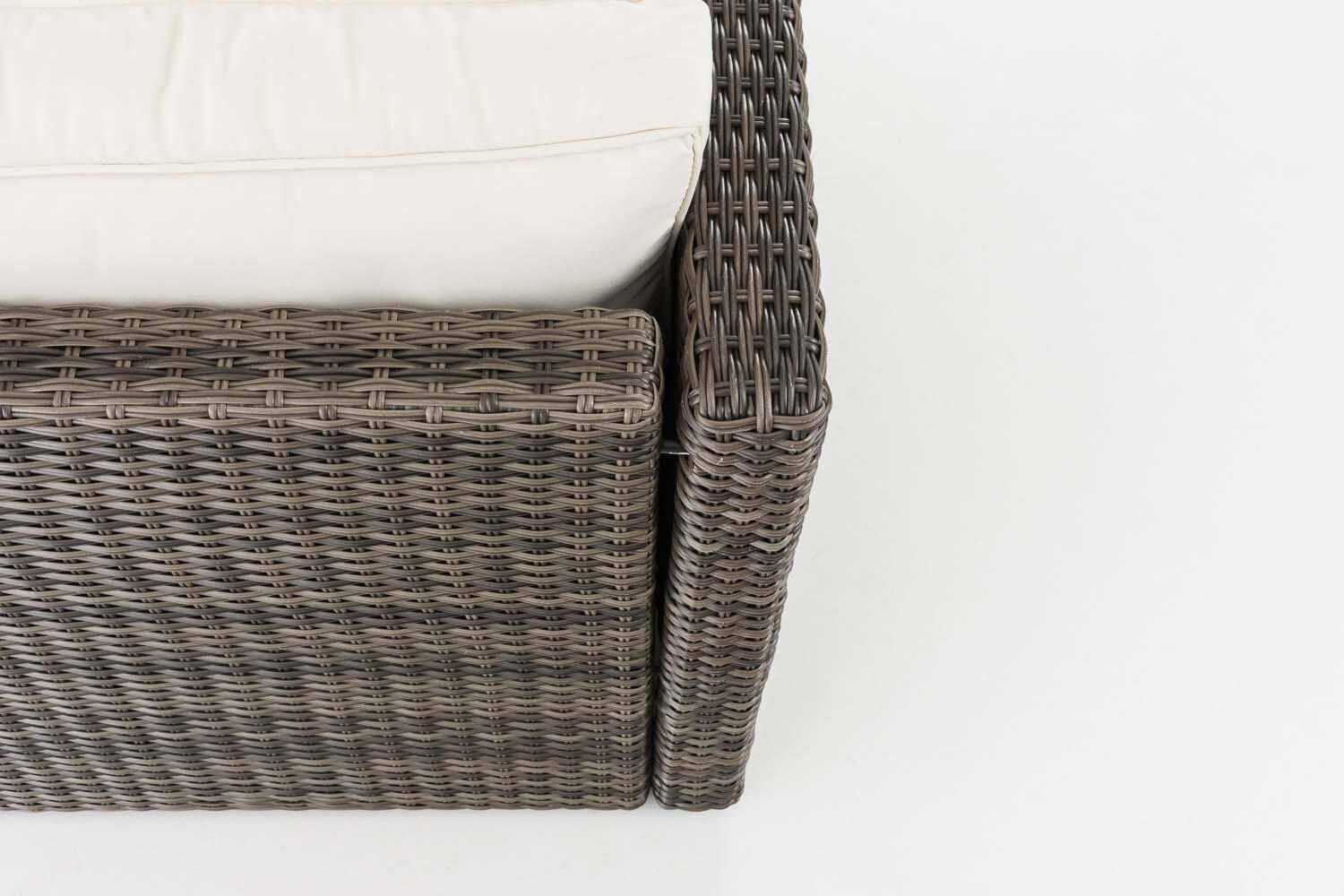 Ecksofa-Garnitur Liberi 5mm Cremeweiß grau-meliert-4
