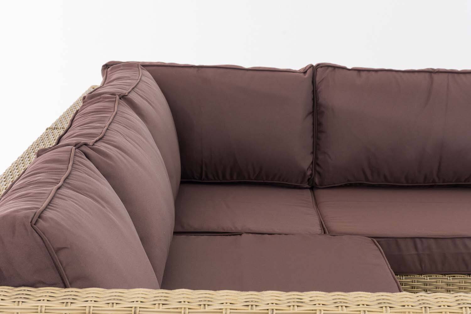 Ecksofa-Garnitur Liberi 5mm Terrabraun natura-2