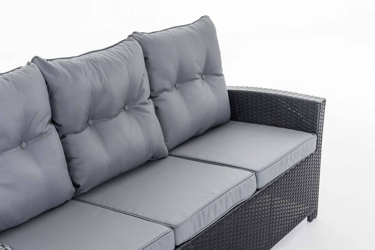 Sofa 3er Fisolo Eisengrau schwarz-4