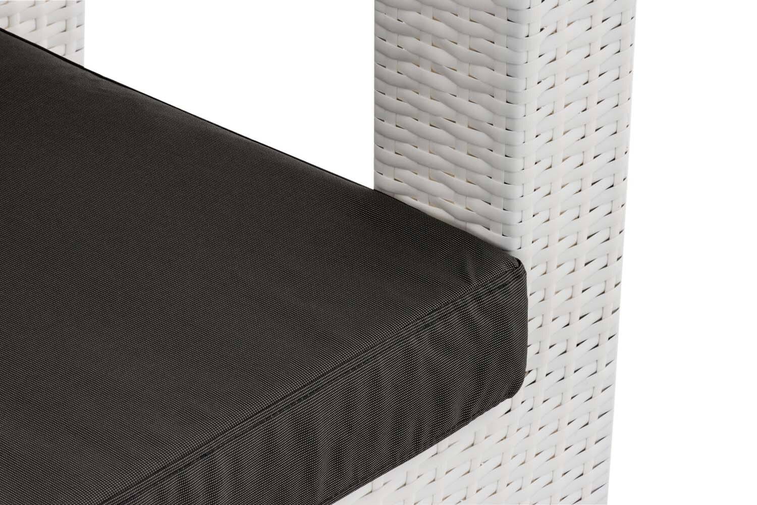 3er Sofa Honolulu anthrazit weiß-1