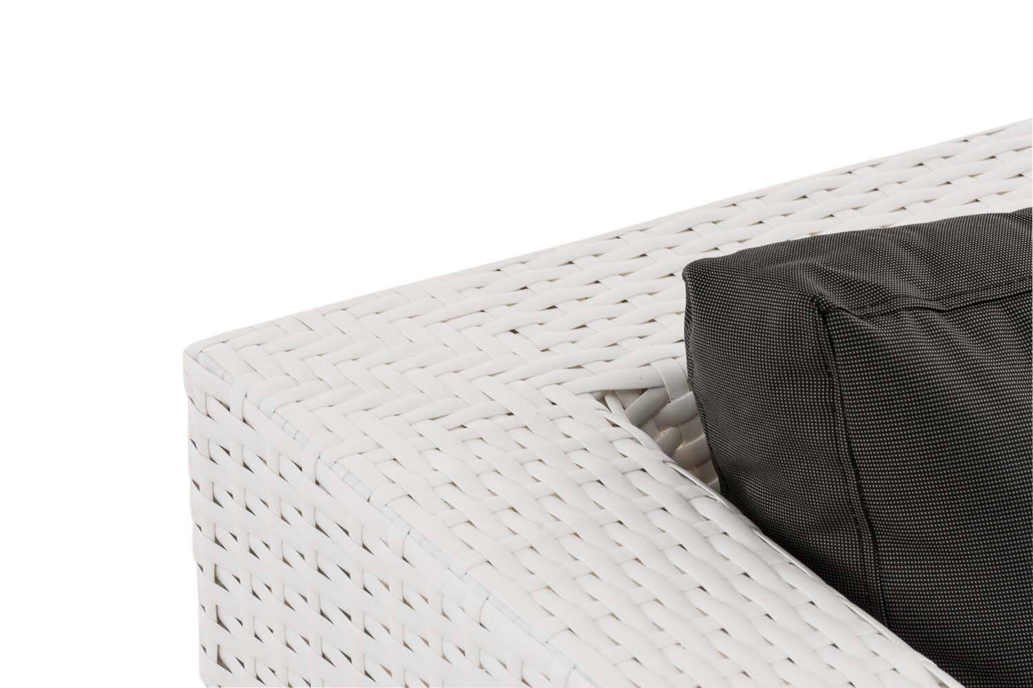 3er Sofa Honolulu anthrazit weiß-2