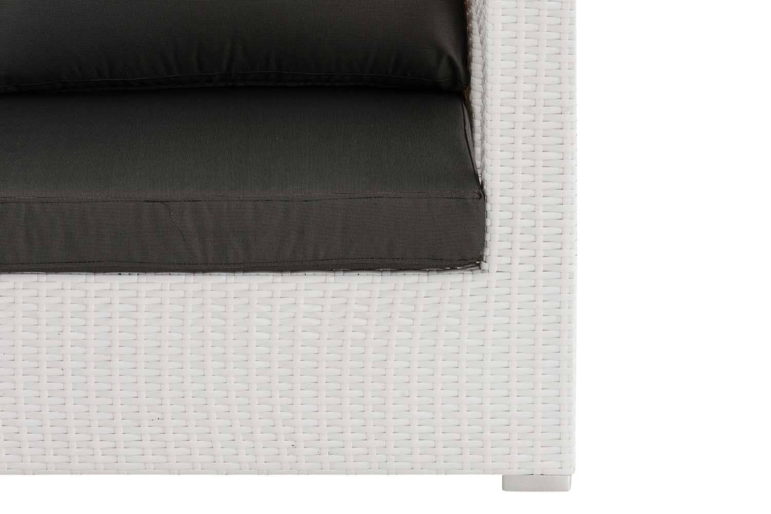 3er Sofa Honolulu anthrazit weiß-3