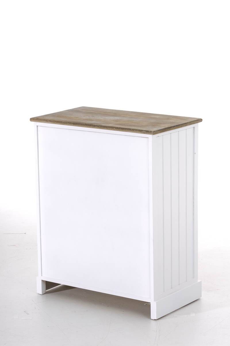 Kommode Eliott, braun weiß/braun-2