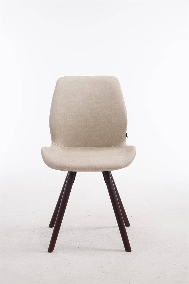 Besucherstuhl Perth Kunstleder Cappuccino Rund creme-1