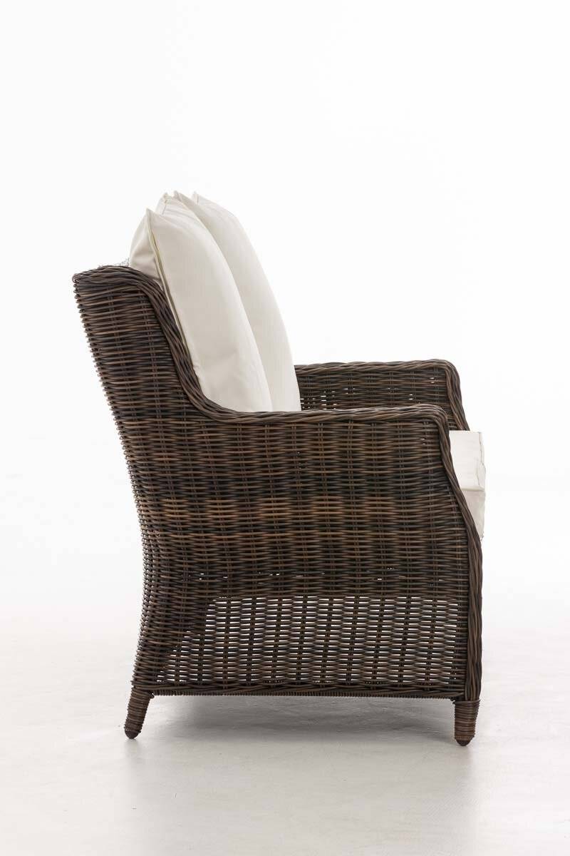 2er Sofa Montero Cremeweiss braun-meliert-2