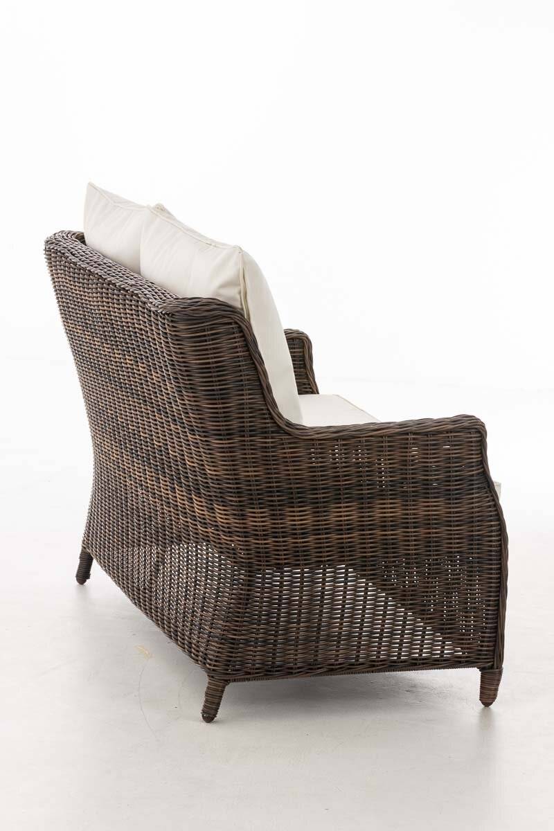 2er Sofa Montero Cremeweiss braun-meliert-3