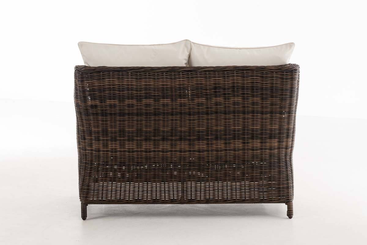 2er Sofa Montero Cremeweiss braun-meliert-4