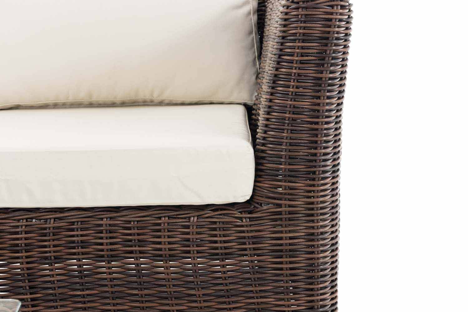 Garnitur Terra Cremeweiß 5mm braun-meliert-3