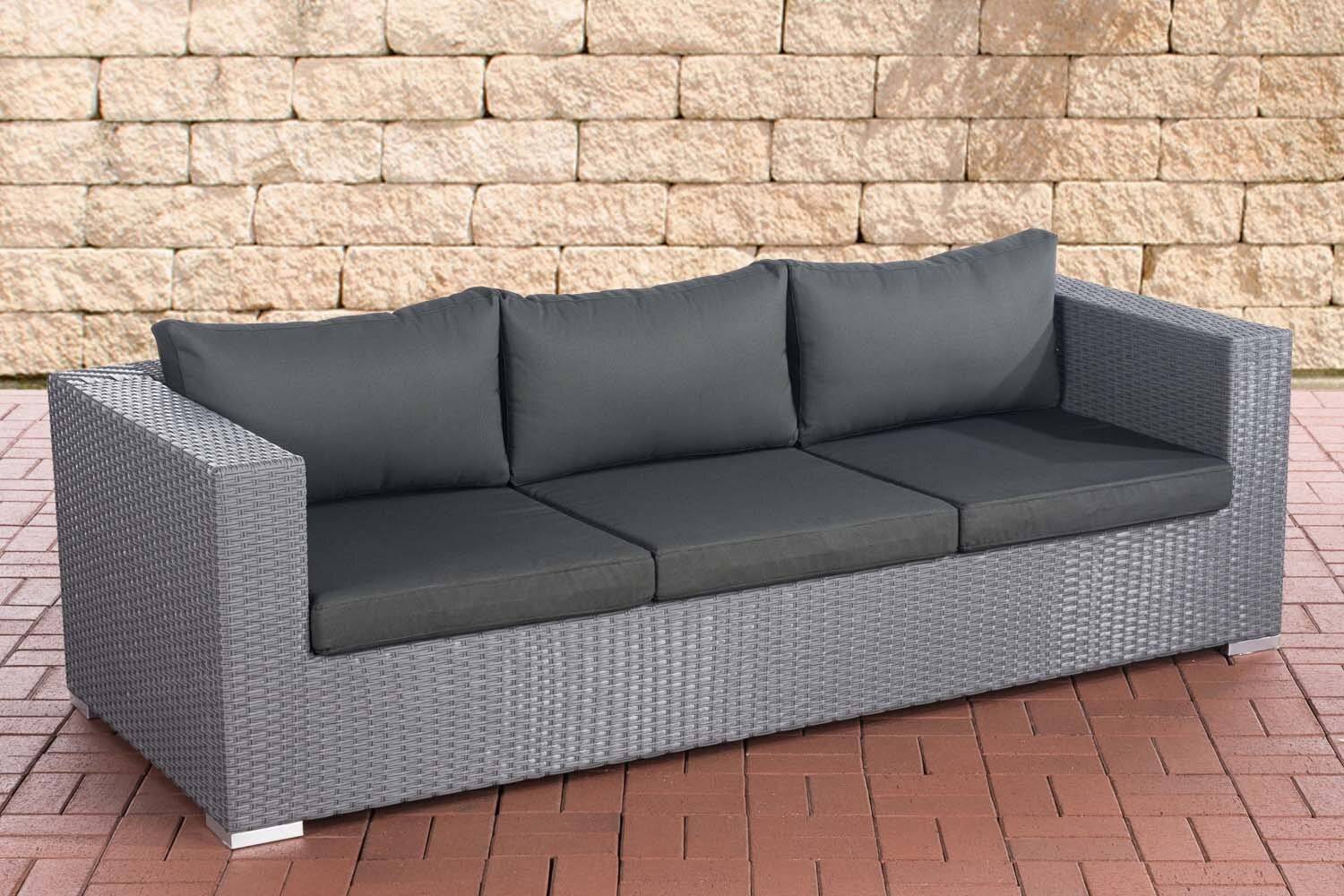 3er Sofa Casablanca anthrazit grau-0