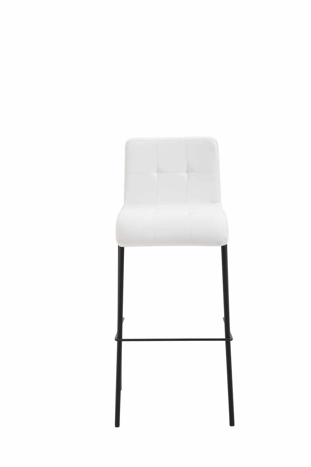 Barhocker Kado Kunstleder Rund schwarz weiß-1