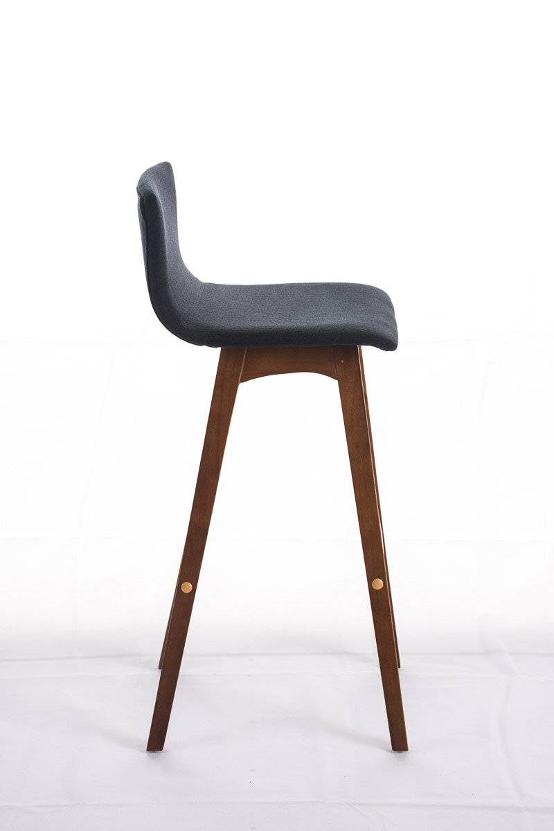 Barhocker Taunus Stoff Walnuss schwarz-1