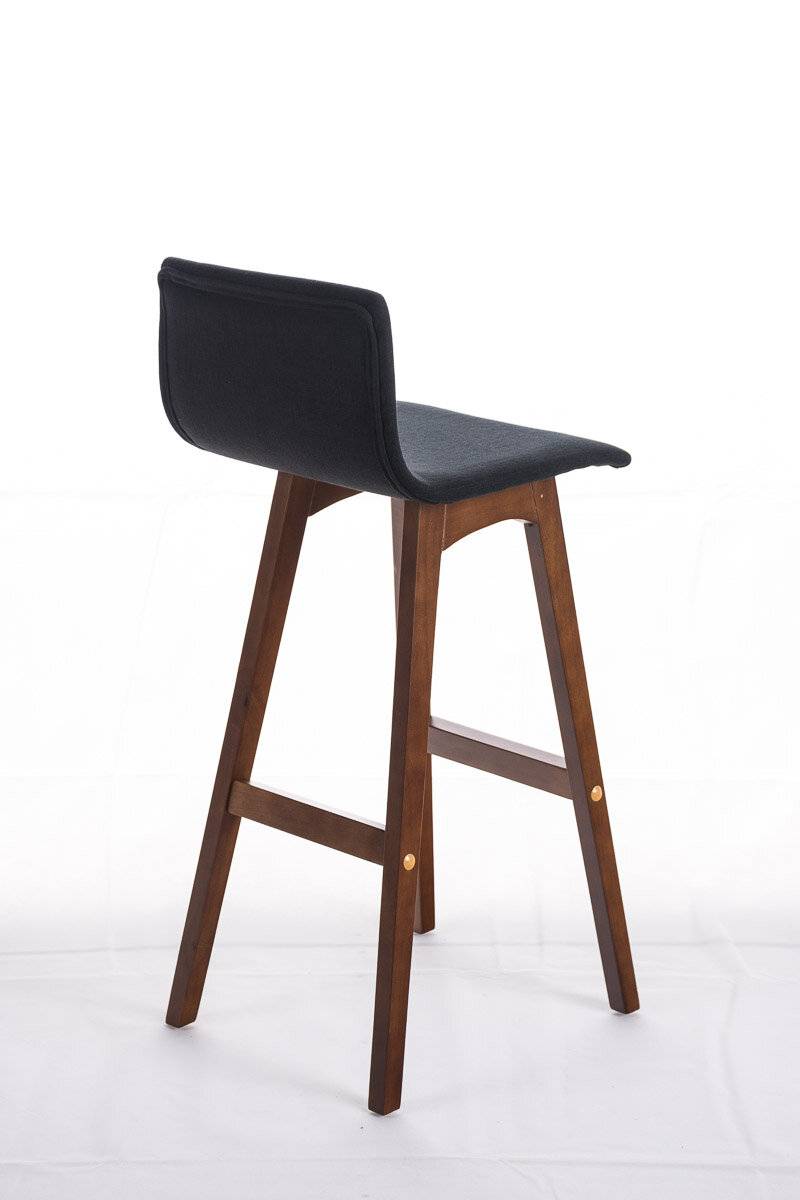 Barhocker Taunus Stoff Walnuss schwarz-2