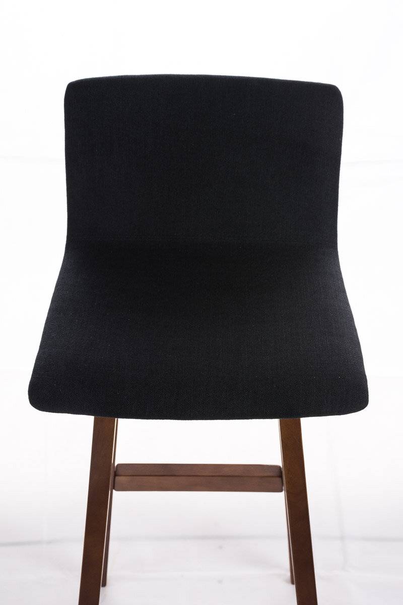 Barhocker Taunus Stoff Walnuss schwarz-3