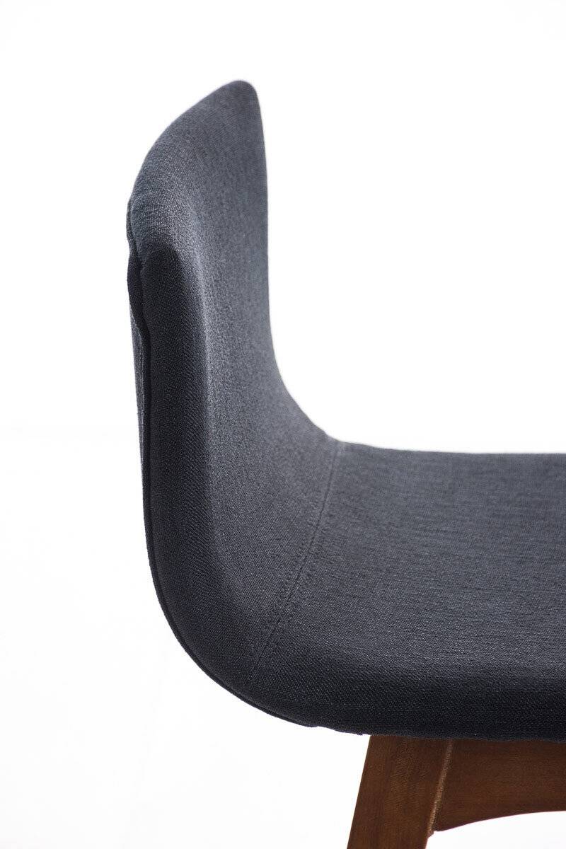 Barhocker Taunus Stoff Walnuss schwarz-4