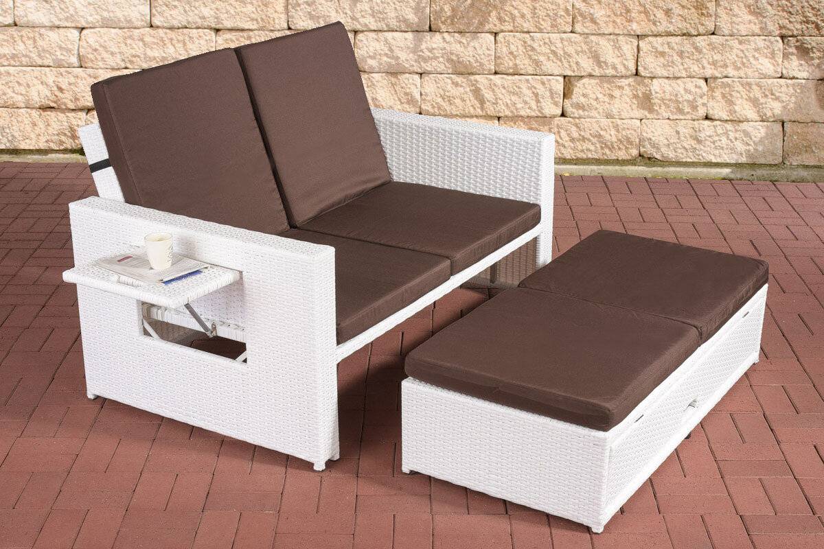 Sofa Ancona Terrabraun weiß-0
