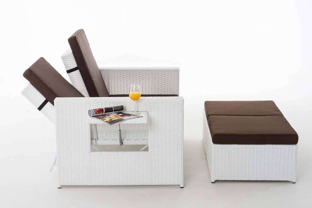 Sofa Ancona Terrabraun weiß-3