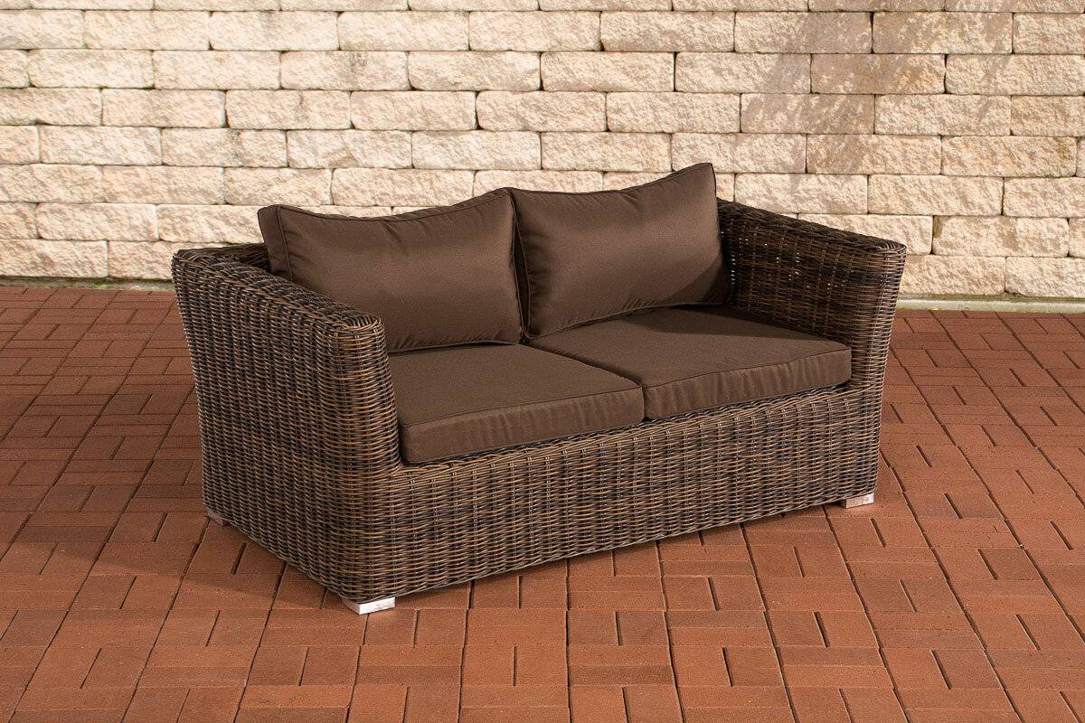 2er Sofa Mandal Terrabraun braun-meliert-0