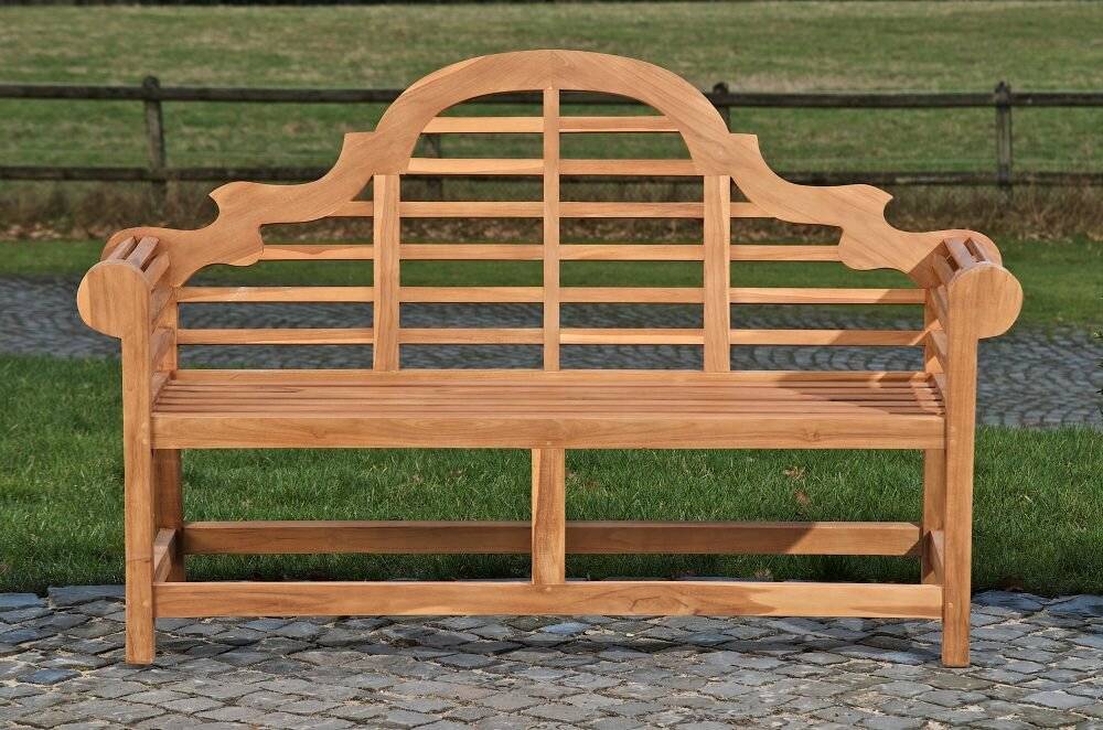 Teakbank Marlboro V2 200 cm teak-2
