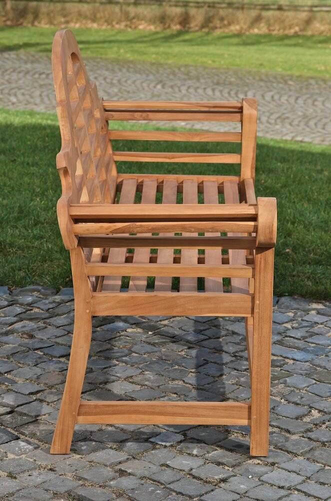 Teakbank Marlboro V2 200 cm teak-3